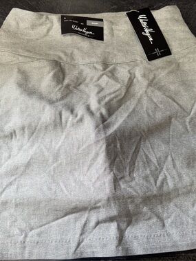 Walter Hagen Womens P11 17" Sculpt Skort Light Heather Grey Bin#7 102